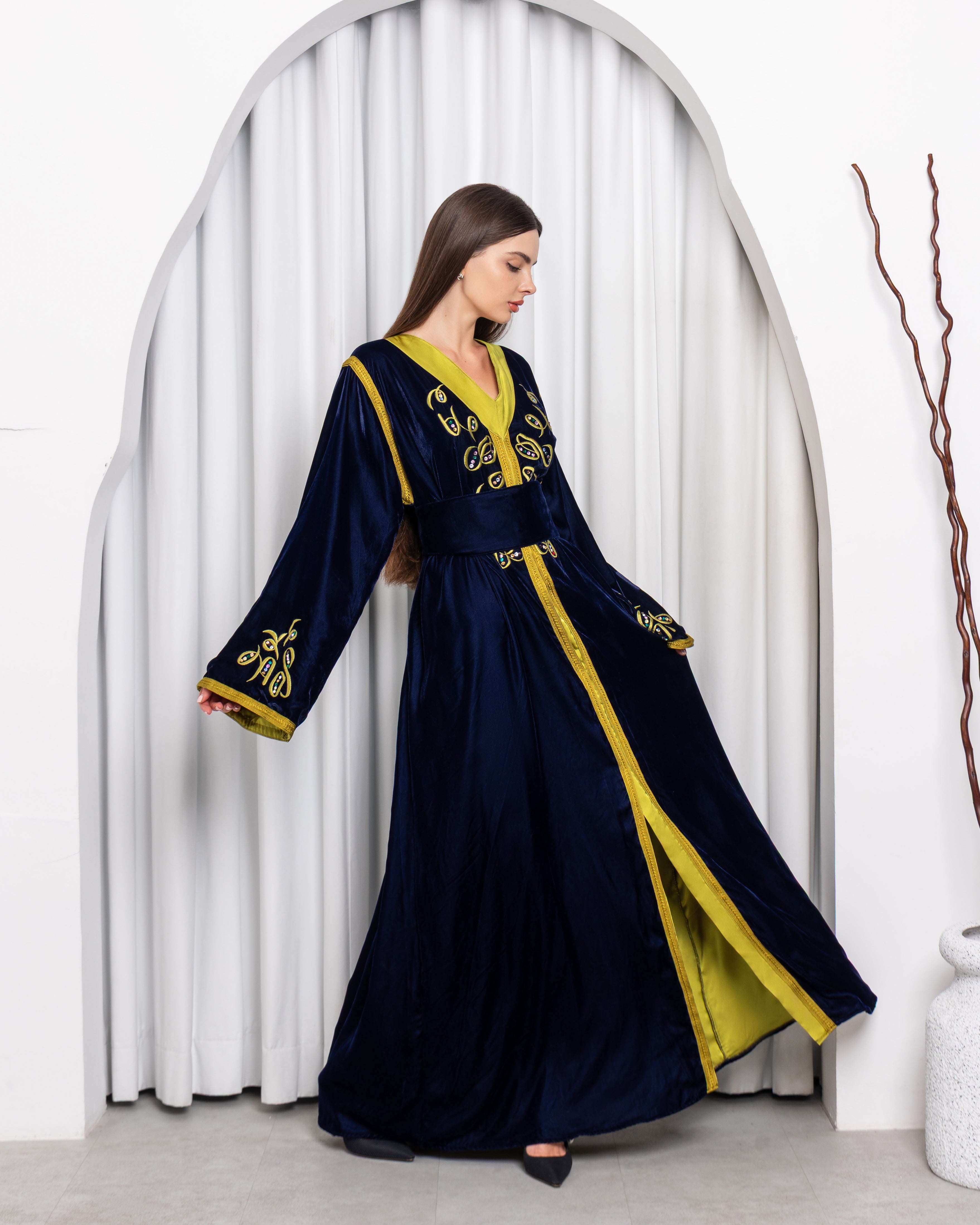 Lotus-KTN052 - Royal Velvet Kaftan