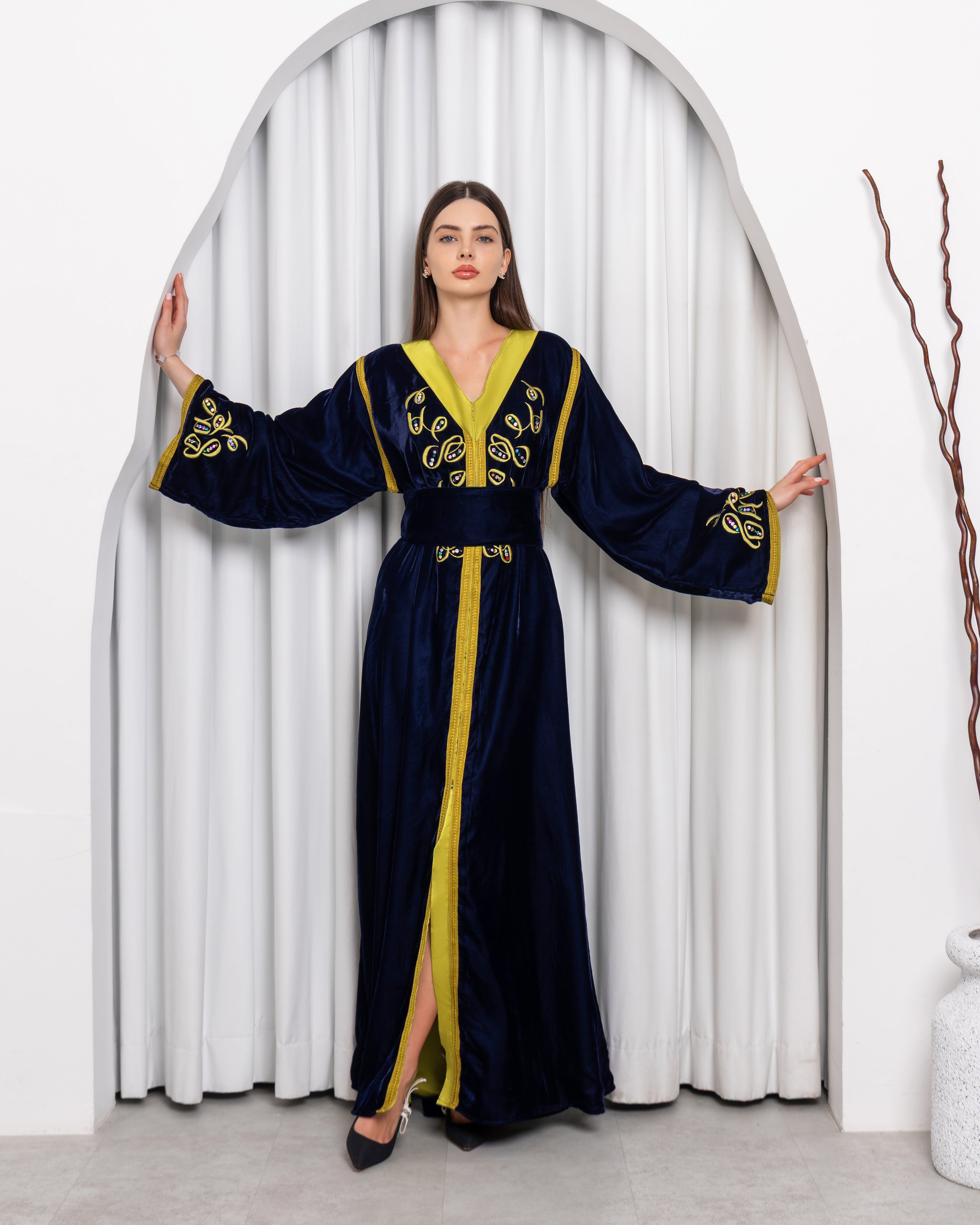 Lotus-KTN052 - Royal Velvet Kaftan
