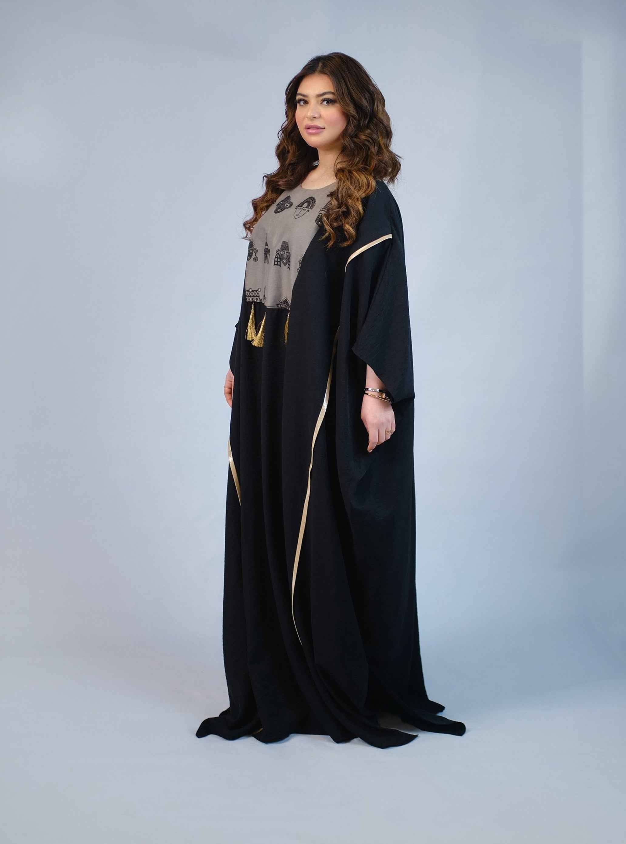 Mist-KTN006 - Shadow Sand Kaftan