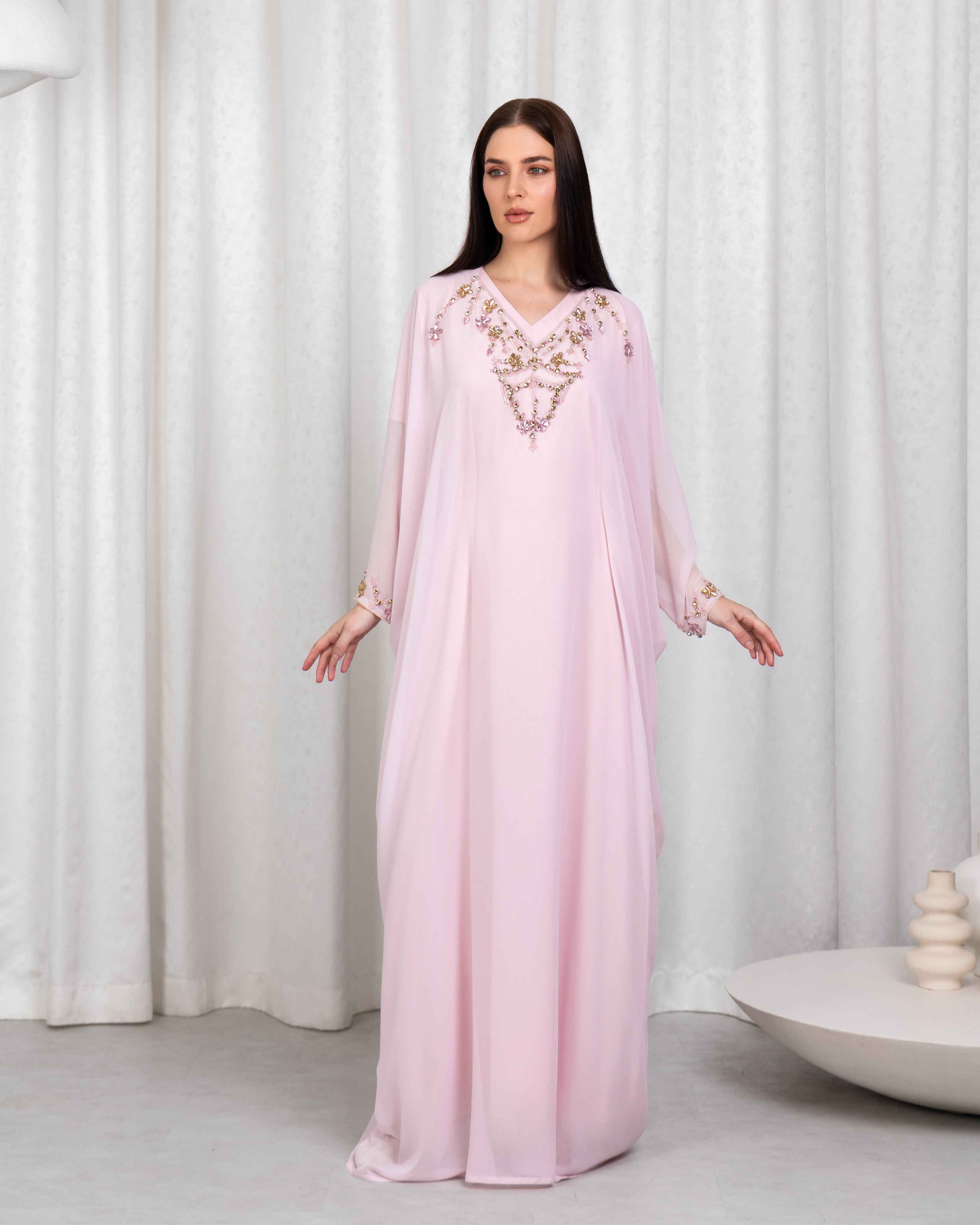 Blush-KTN054 - Soft Radiance Kaftan
