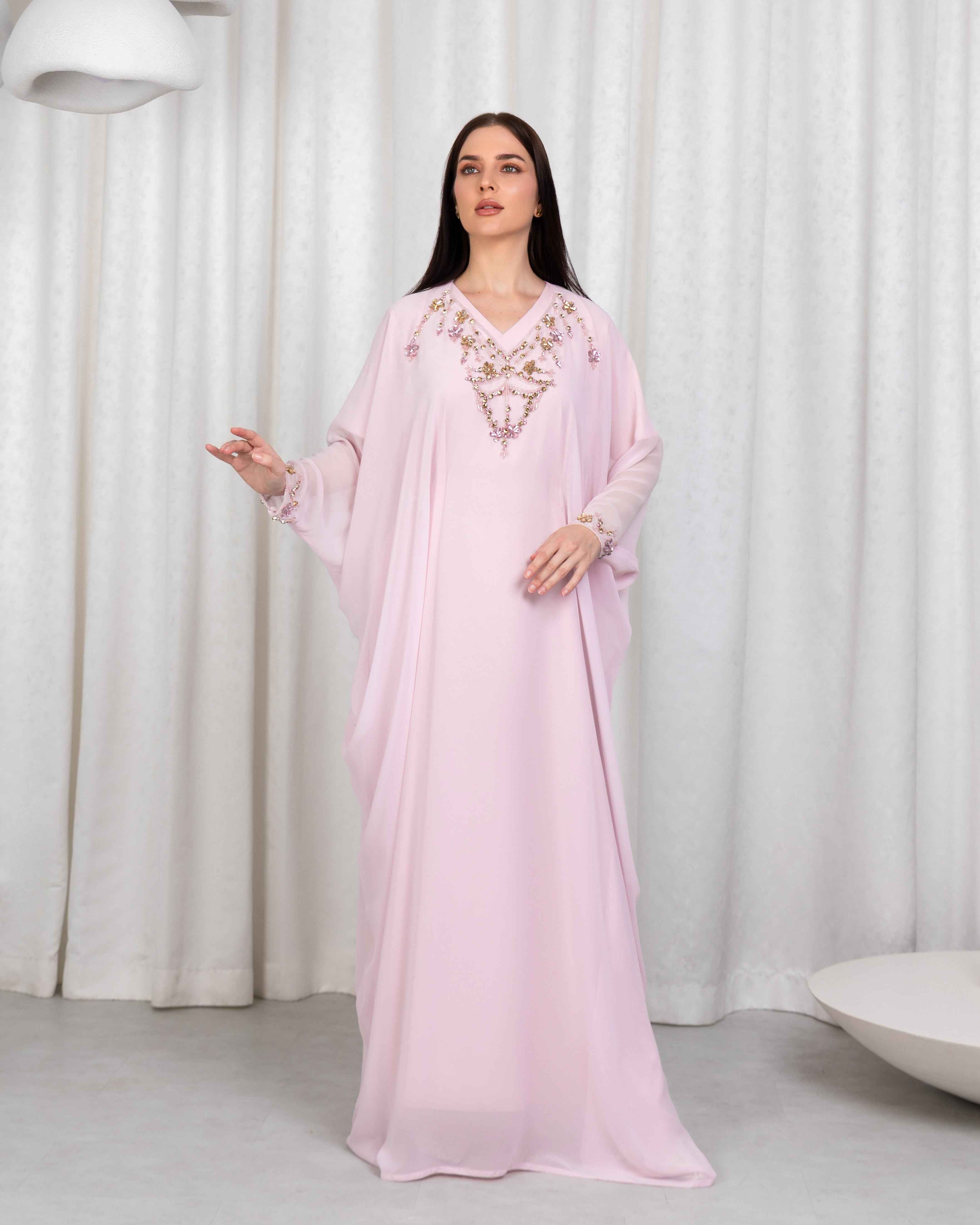 Blush-KTN054 - Soft Radiance Kaftan