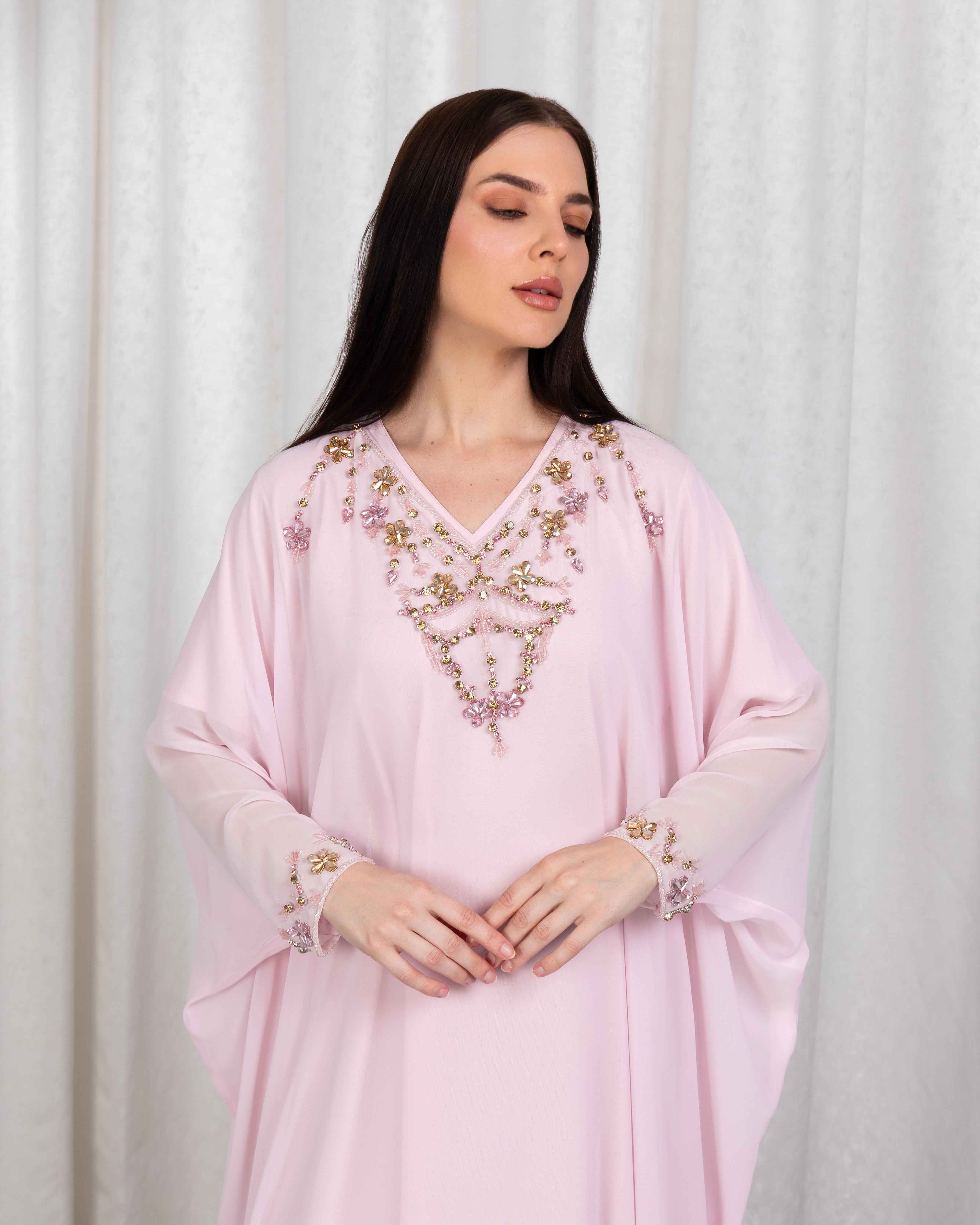 Blush-KTN054 - Soft Radiance Kaftan
