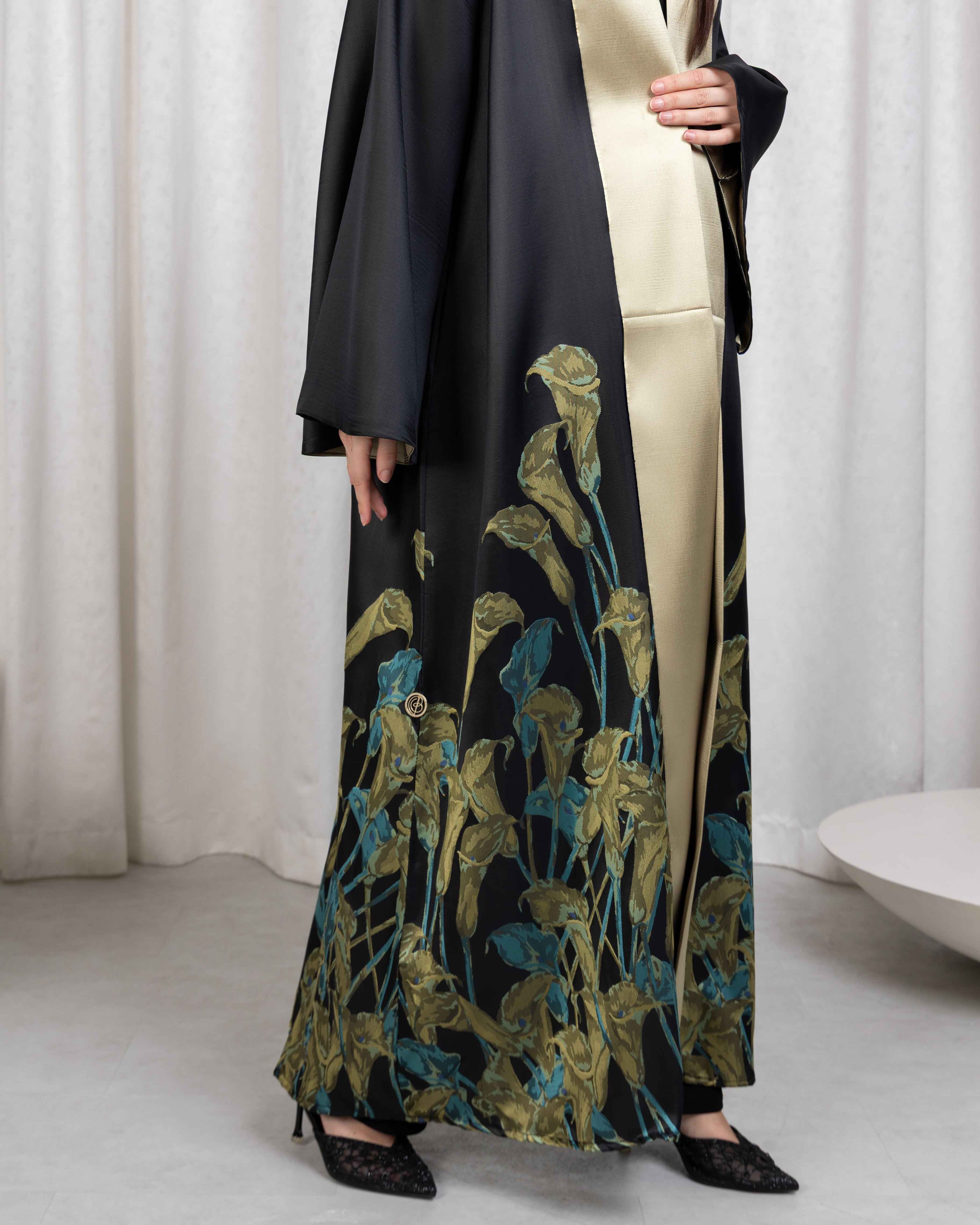 Livin-ABY051 - Midnight Botanica Abaya