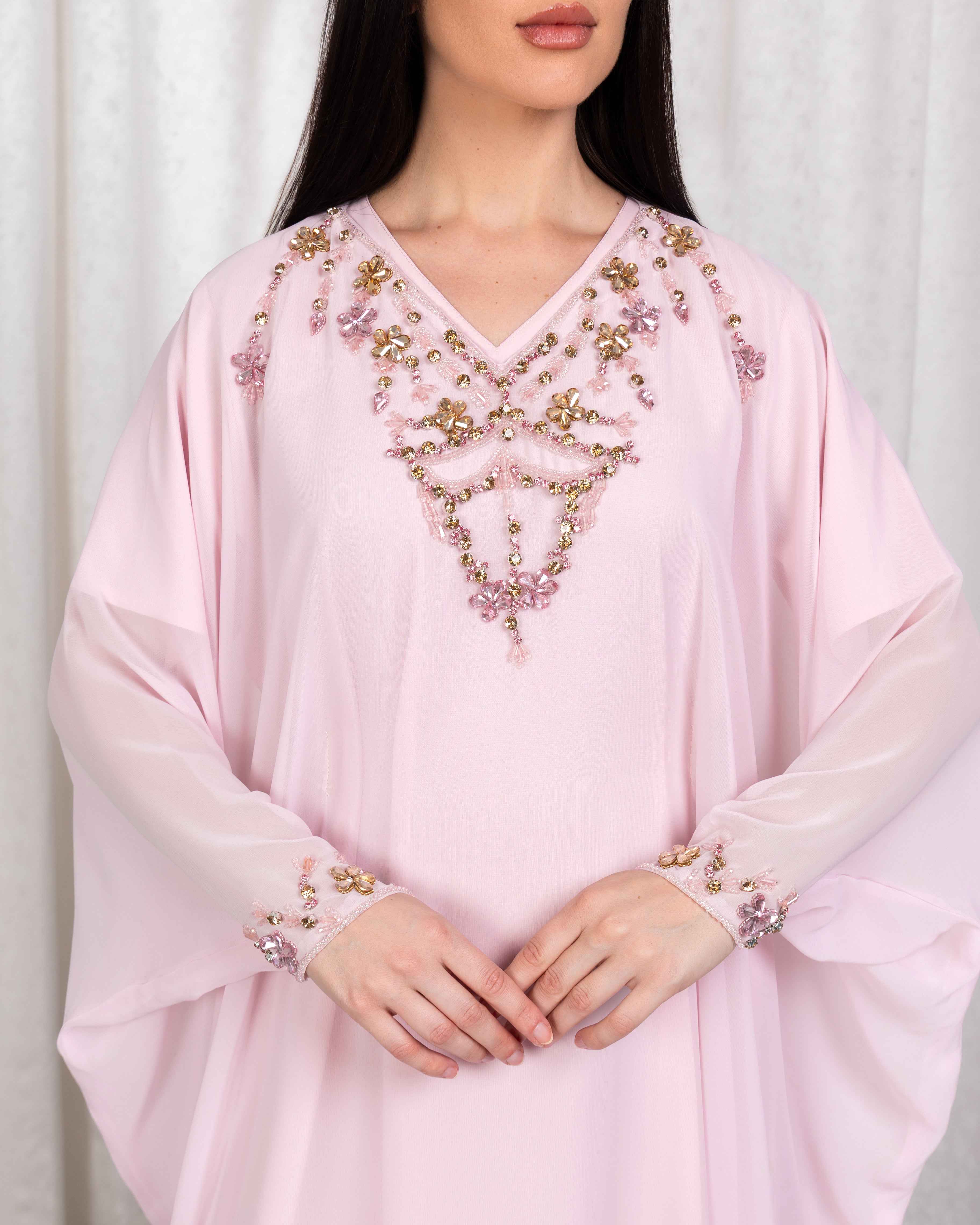 Blush-KTN054 - Soft Radiance Kaftan