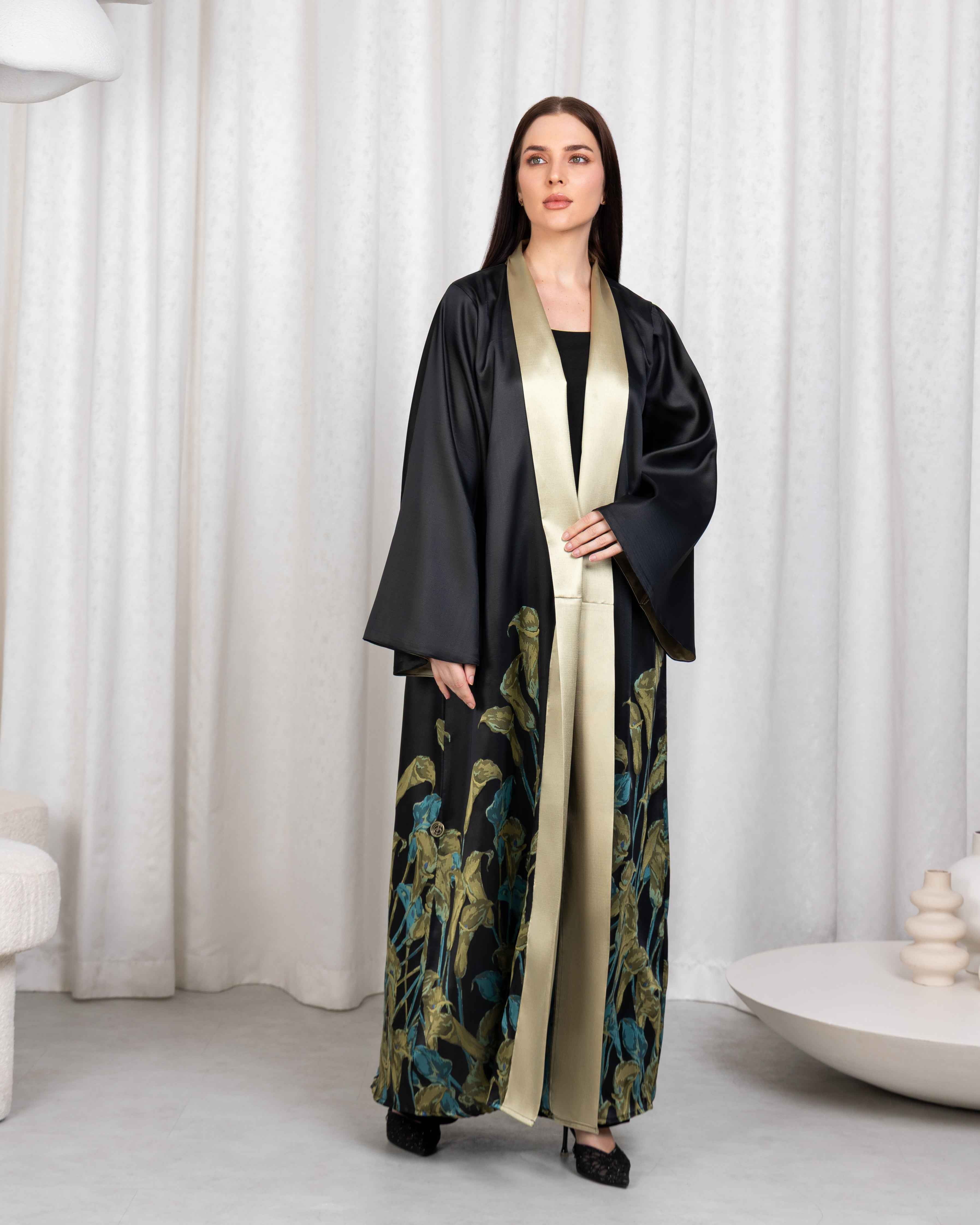 Livin-ABY051 - Midnight Botanica Abaya