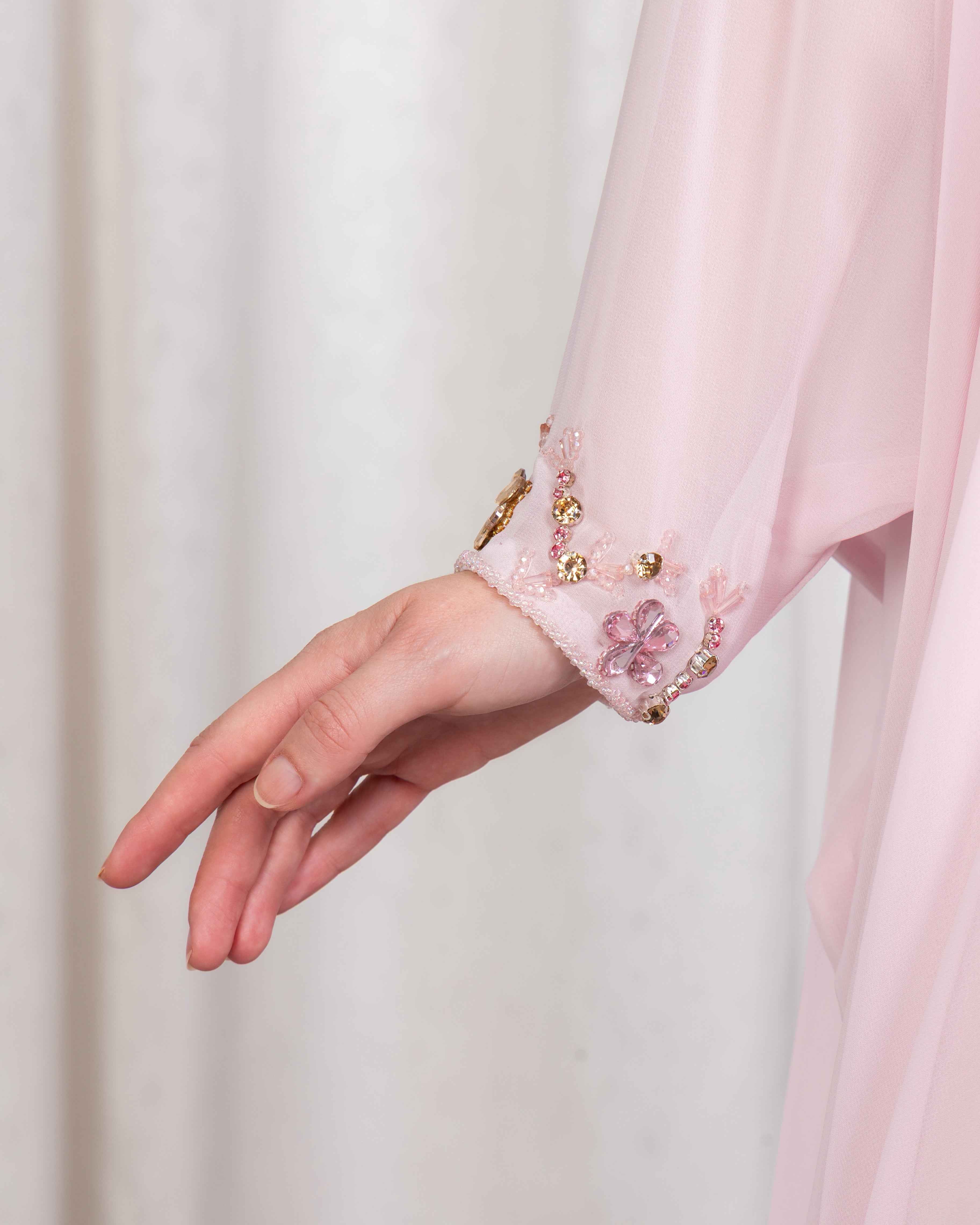 Blush-KTN054 - Soft Radiance Kaftan