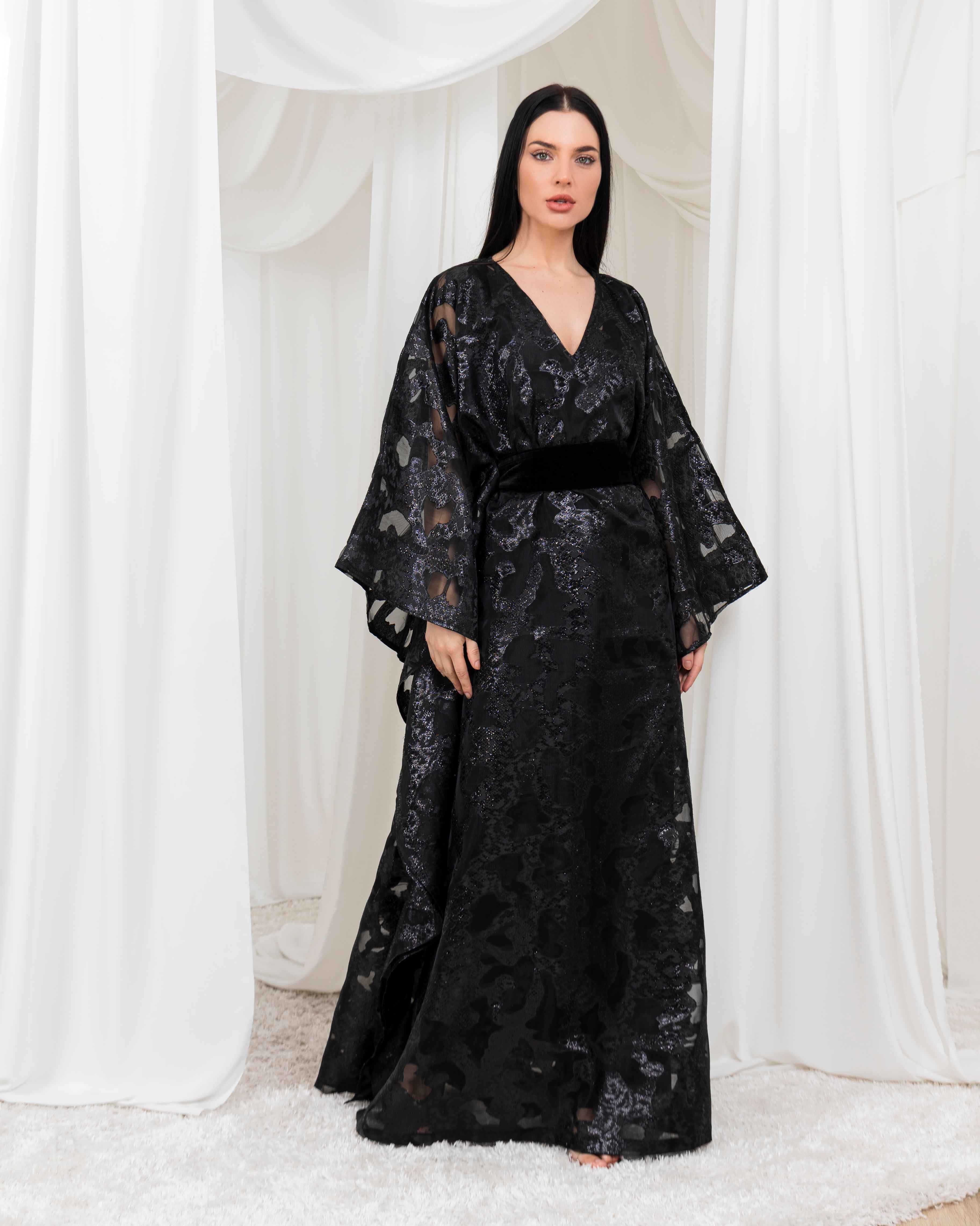 Noir–KTN038 - Noir Eclipse Caftan